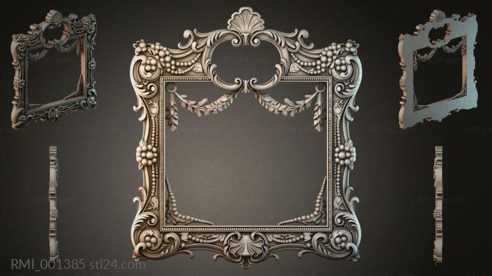 Рамы декоративные, обрамления (RMI_001385) 3D модель для ЧПУ станка