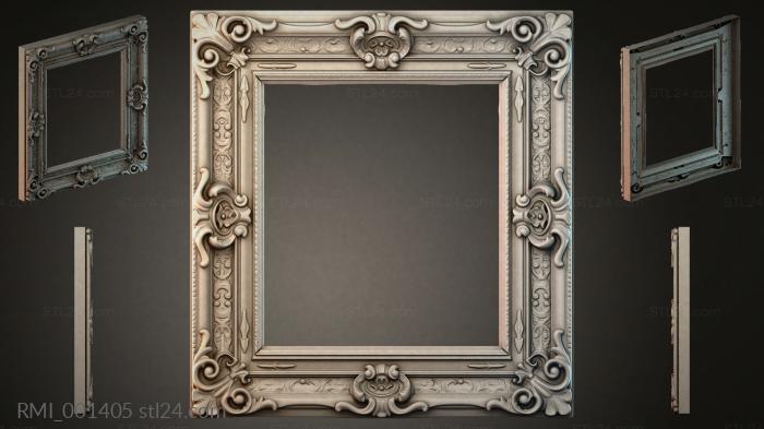 Рамы декоративные, обрамления (RMI_001405) 3D модель для ЧПУ станка