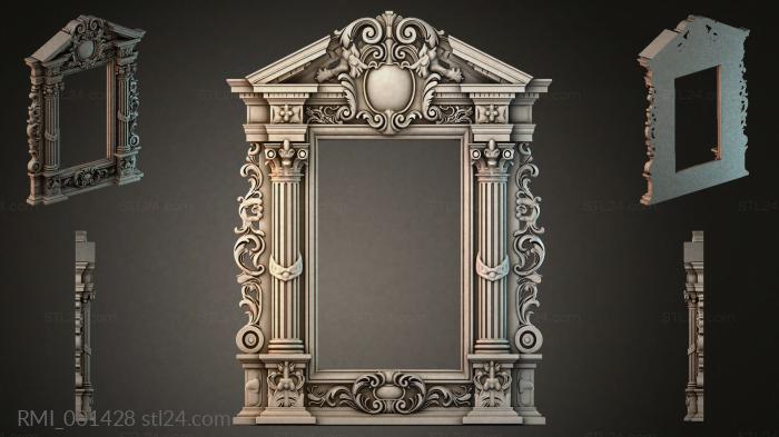 Рамы декоративные, обрамления (RMI_001428) 3D модель для ЧПУ станка