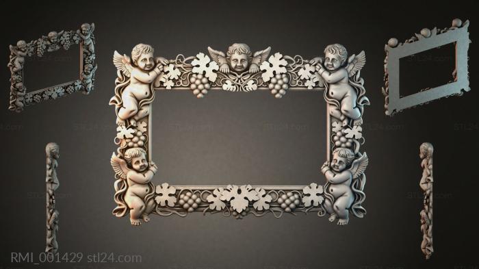 Рамы декоративные, обрамления (RMI_001429) 3D модель для ЧПУ станка