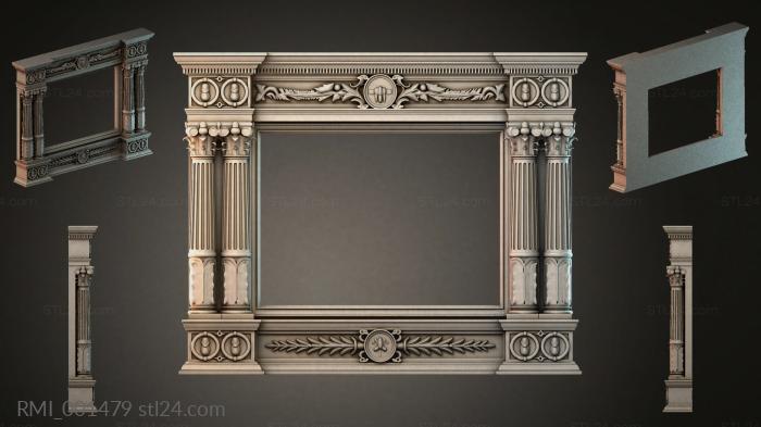 Рамы декоративные, обрамления (RMI_001479) 3D модель для ЧПУ станка
