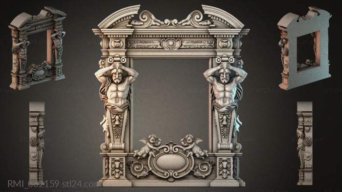 Рамы декоративные, обрамления (RMI_002159) 3D модель для ЧПУ станка