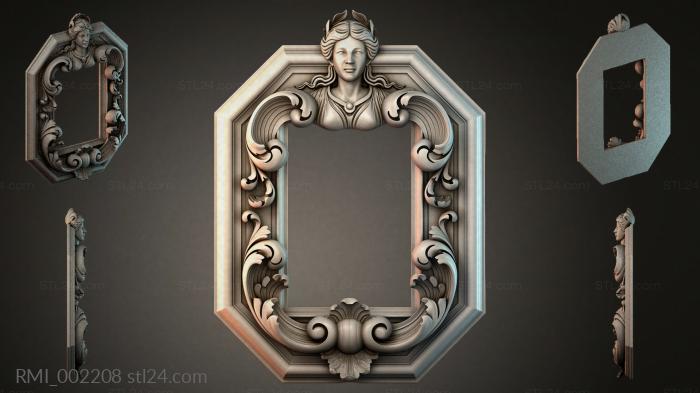 Рамы декоративные, обрамления (RMI_002208) 3D модель для ЧПУ станка
