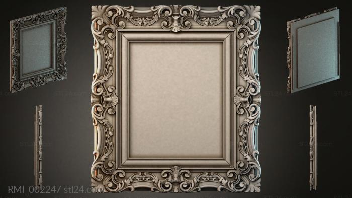 Рамы декоративные, обрамления (RMI_002247) 3D модель для ЧПУ станка