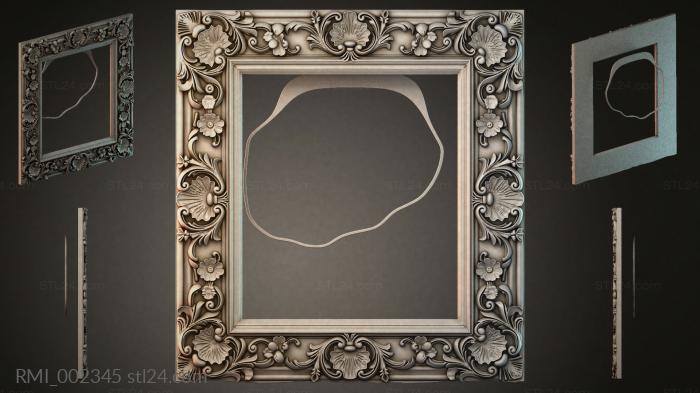 Рамы декоративные, обрамления (RMI_002345) 3D модель для ЧПУ станка