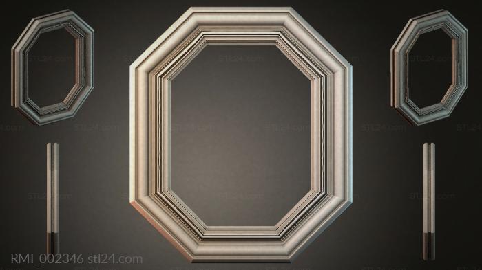 Рамы декоративные, обрамления (RMI_002346) 3D модель для ЧПУ станка