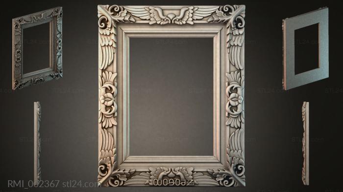 Рамы декоративные, обрамления (RMI_002367) 3D модель для ЧПУ станка