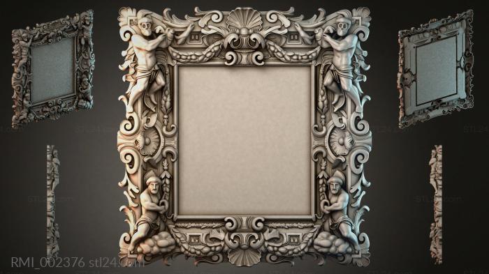 Рамы декоративные, обрамления (RMI_002376) 3D модель для ЧПУ станка