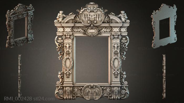 Рамы декоративные, обрамления (RMI_002428) 3D модель для ЧПУ станка