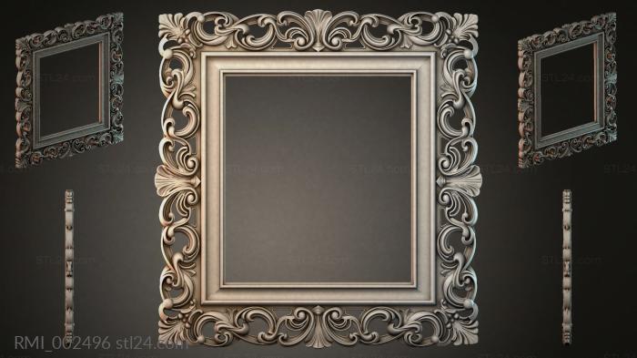 Рамы декоративные, обрамления (RMI_002496) 3D модель для ЧПУ станка