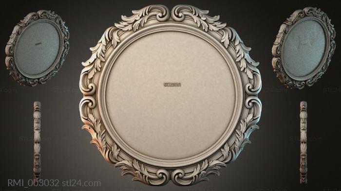 Round ornamental body with volutes and columns 3d STL model