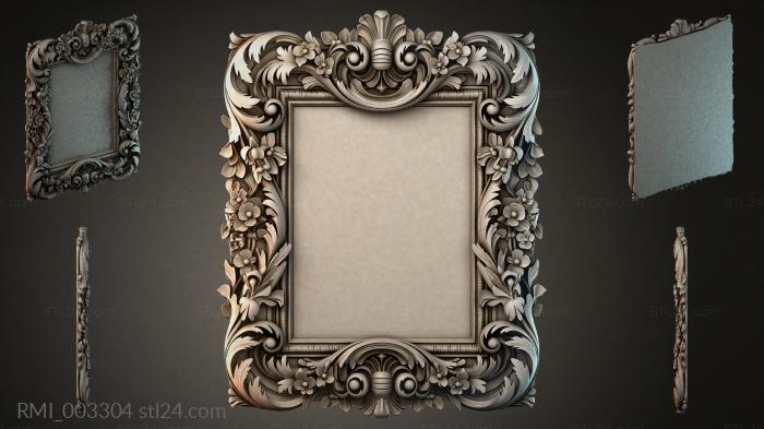 Рамы декоративные, обрамления (RMI_003304) 3D модель для ЧПУ станка