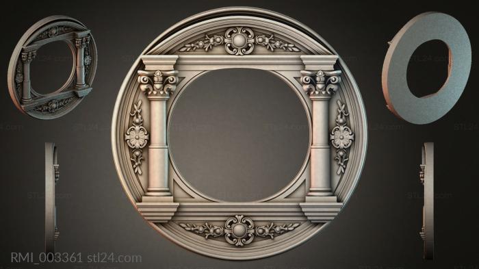 Рамы декоративные, обрамления (RMI_003361) 3D модель для ЧПУ станка