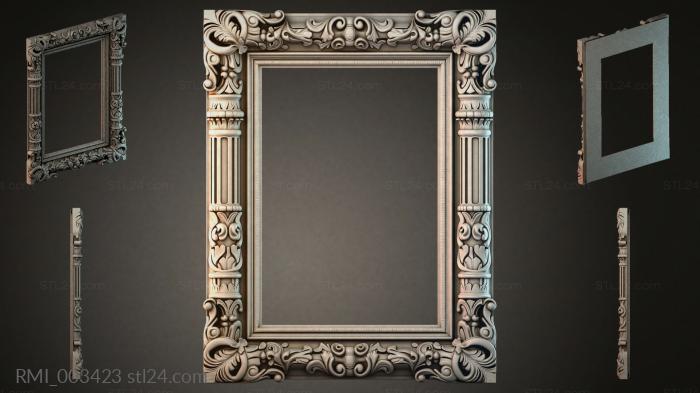 Рамы декоративные, обрамления (RMI_003423) 3D модель для ЧПУ станка