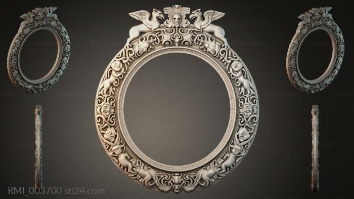 Рамы декоративные, обрамления (RMI_003700) 3D модель для ЧПУ станка