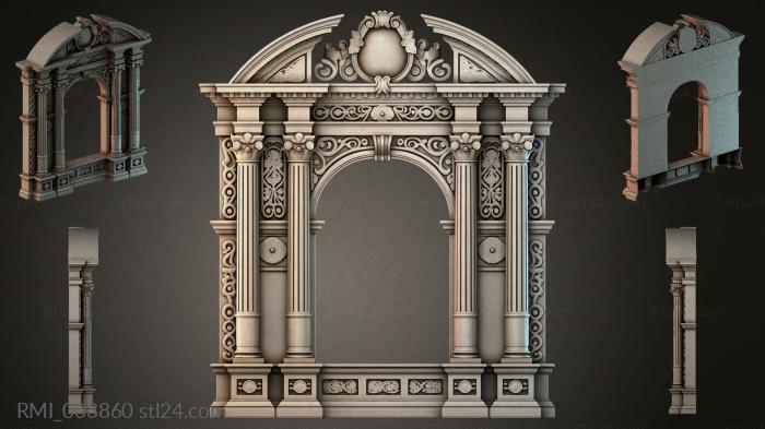 Рамы декоративные, обрамления (RMI_003860) 3D модель для ЧПУ станка