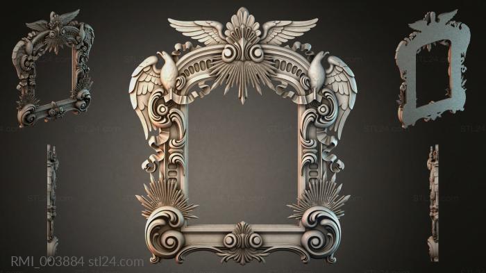 Рамы декоративные, обрамления (RMI_003884) 3D модель для ЧПУ станка
