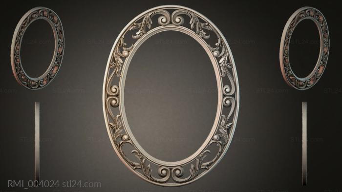 Рамы декоративные, обрамления (RMI_004024) 3D модель для ЧПУ станка