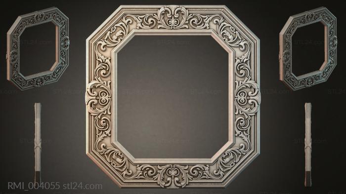 Рамы декоративные, обрамления (RMI_004055) 3D модель для ЧПУ станка