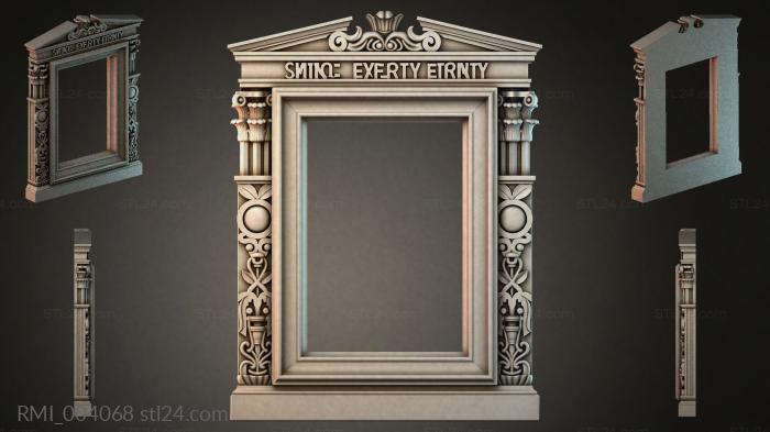 Рамы декоративные, обрамления (RMI_004068) 3D модель для ЧПУ станка