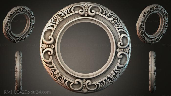 Рамы декоративные, обрамления (RMI_004205) 3D модель для ЧПУ станка