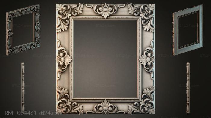 Mirror frame with acanthus scrolls and palmettes 3d STL model