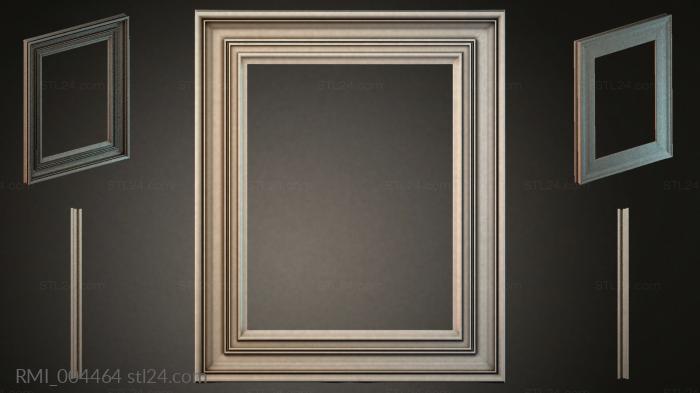 CNC baguette frames with multi-level molding 3d STL model