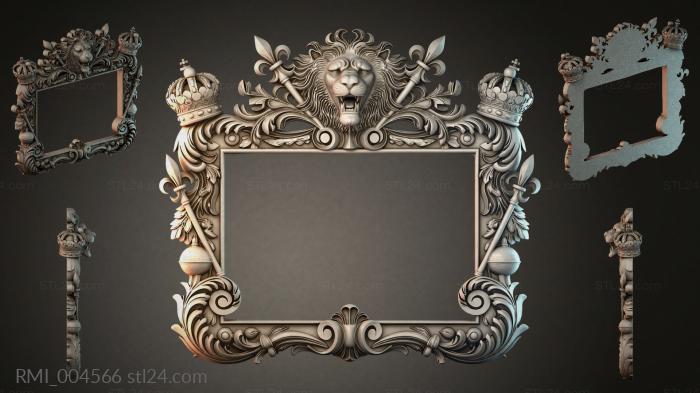 Рамы декоративные, обрамления (RMI_004566) 3D модель для ЧПУ станка