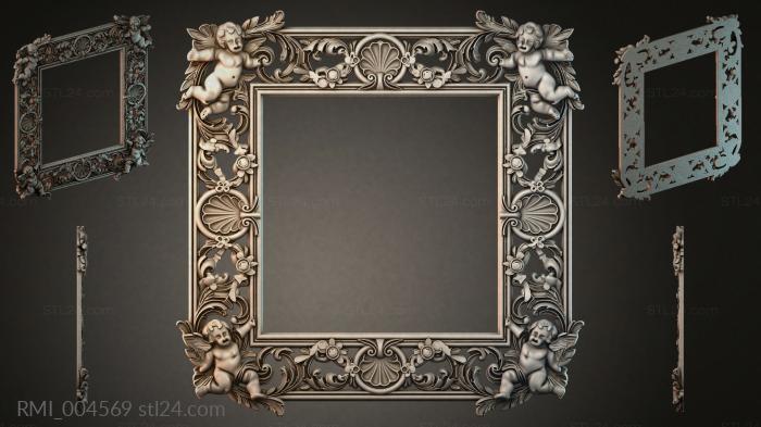 Рамы декоративные, обрамления (RMI_004569) 3D модель для ЧПУ станка