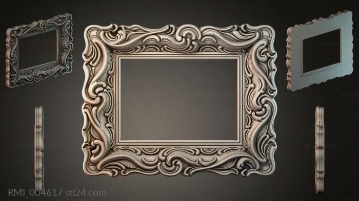 Рамы декоративные, обрамления (RMI_004617) 3D модель для ЧПУ станка