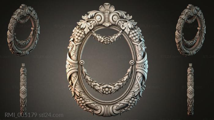 Рамы декоративные, обрамления (RMI_005179) 3D модель для ЧПУ станка