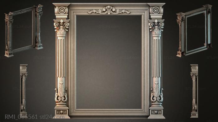 Рамы декоративные, обрамления (RMI_005561) 3D модель для ЧПУ станка
