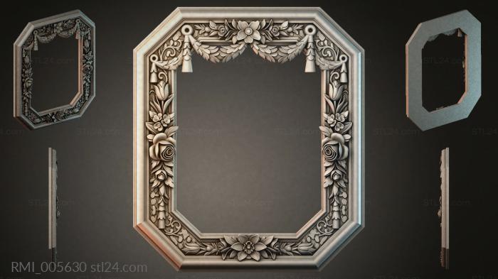 Рамы декоративные, обрамления (RMI_005630) 3D модель для ЧПУ станка