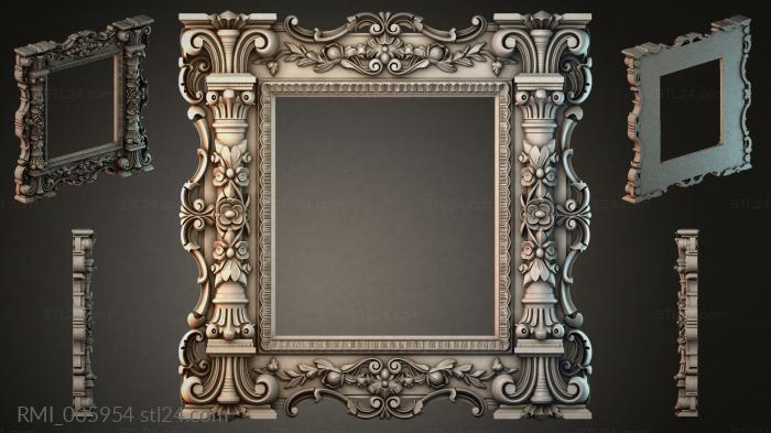 Рамы декоративные, обрамления (RMI_005954) 3D модель для ЧПУ станка