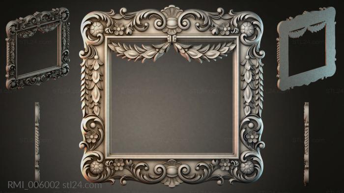 Рамы декоративные, обрамления (RMI_006002) 3D модель для ЧПУ станка
