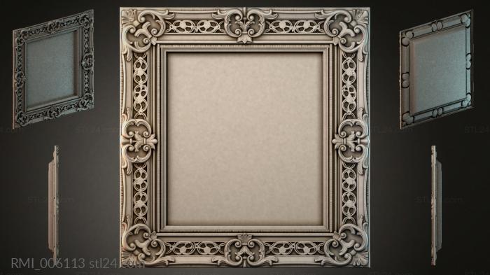 Рамы декоративные, обрамления (RMI_006113) 3D модель для ЧПУ станка