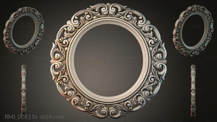 Рамы декоративные, обрамления (RMI_006116) 3D модель для ЧПУ станка