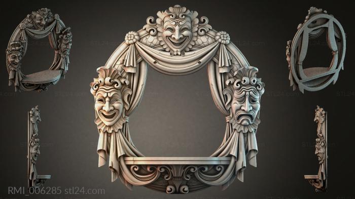 Рамы декоративные, обрамления (RMI_006285) 3D модель для ЧПУ станка