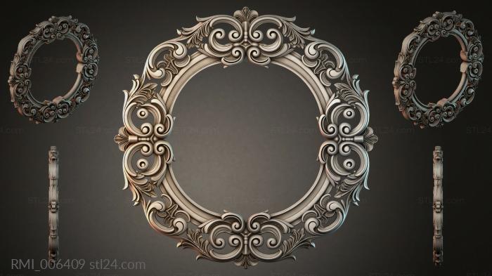Рамы декоративные, обрамления (RMI_006409) 3D модель для ЧПУ станка