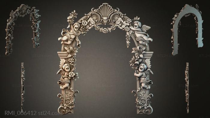 Рамы декоративные, обрамления (RMI_006412) 3D модель для ЧПУ станка