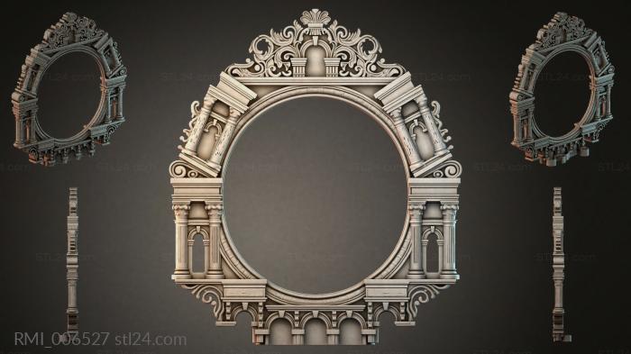 Рамы декоративные, обрамления (RMI_006527) 3D модель для ЧПУ станка