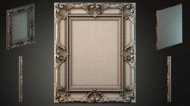 Decorative frames, framing Classic frame with acanthus scrolls and double molding 3d model