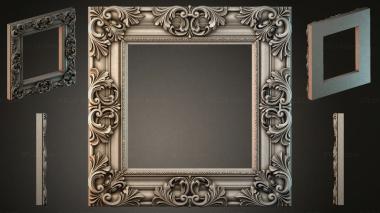 Decorative frames, framing Classic frame with openwork acanthus ornament 3d model