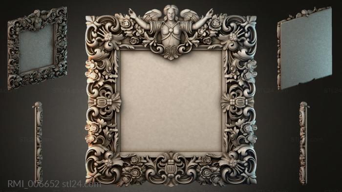 Рамы декоративные, обрамления (RMI_006652) 3D модель для ЧПУ станка