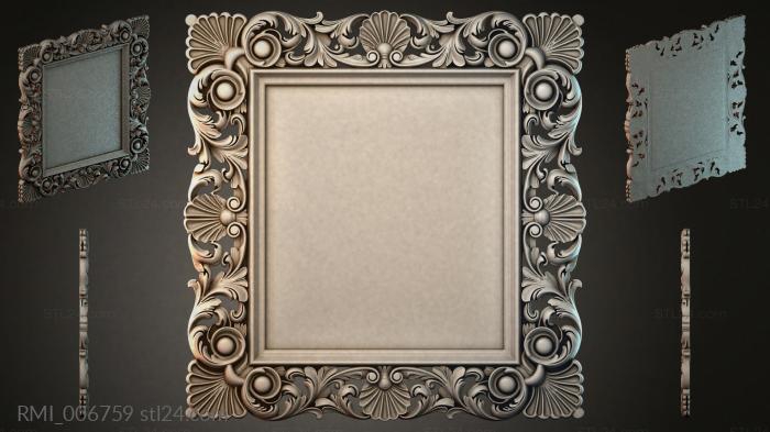 Рамы декоративные, обрамления (RMI_006759) 3D модель для ЧПУ станка