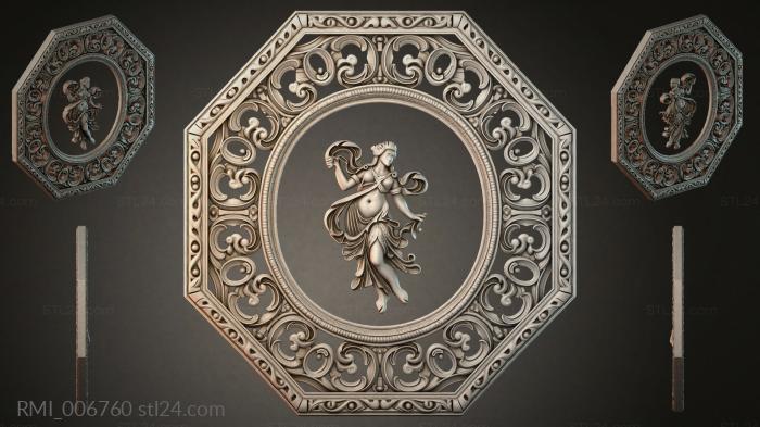 Рамы декоративные, обрамления (RMI_006760) 3D модель для ЧПУ станка