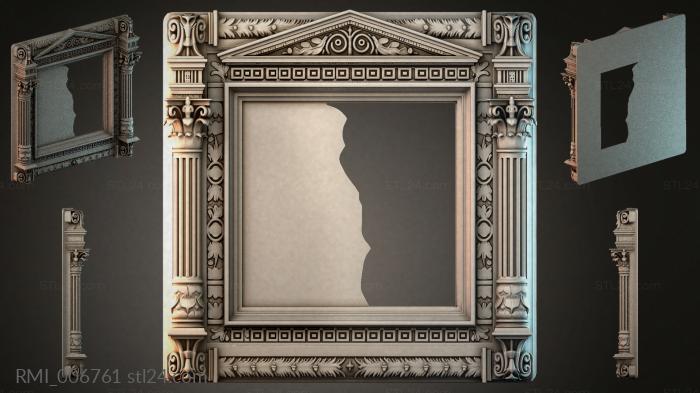 Рамы декоративные, обрамления (RMI_006761) 3D модель для ЧПУ станка