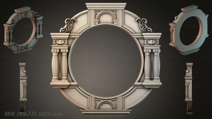 Рамы декоративные, обрамления (RMI_006775) 3D модель для ЧПУ станка
