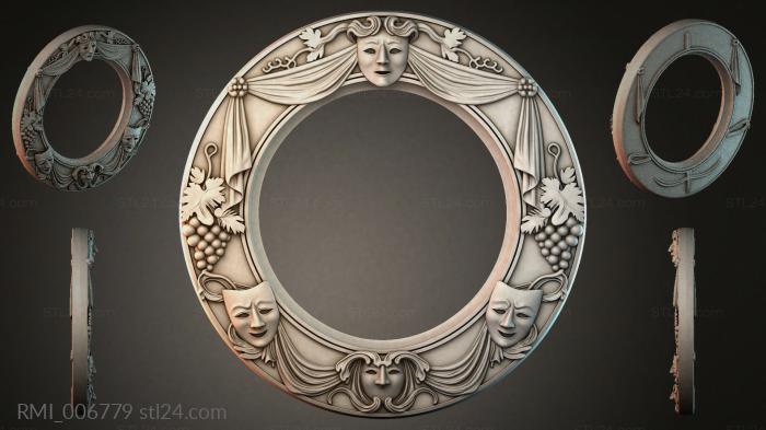 Рамы декоративные, обрамления (RMI_006779) 3D модель для ЧПУ станка