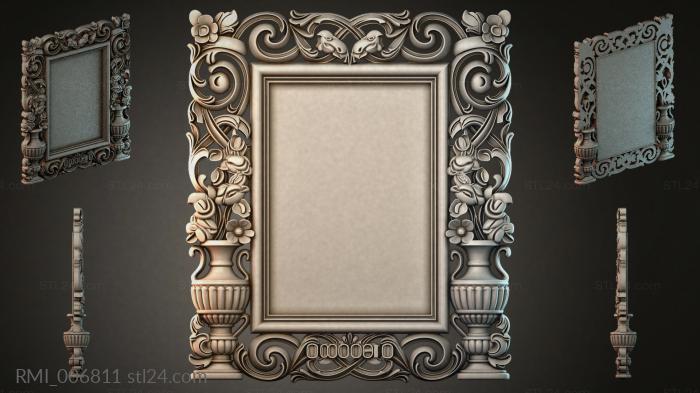 Рамы декоративные, обрамления (RMI_006811) 3D модель для ЧПУ станка